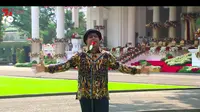 Andmesh Kamaleng Bangga Bisa Tampil dalam Acara Penurunan Bendera di Istana Negara. (YouTube Sekretariat Presiden)