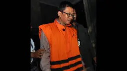 Tersangka Rauf ditahan di Rutan POMDAM Jaya Guntur Jakarta Selatan, Selasa (2/12/2014). (Liputan6.com/Miftahul Hayat)