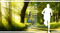 Acara puncak INDEX 2016 “ECORUN” akan diselenggarakan pada hari Minggu, 16 Oktober 2016 di Kampus IPB Dramaga.