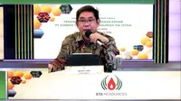 Konferensi pers PT Sumber Tani Agung Resources pada Rabu (9/2/2022) (Foto: tangkapan layar/Pipit I.R)