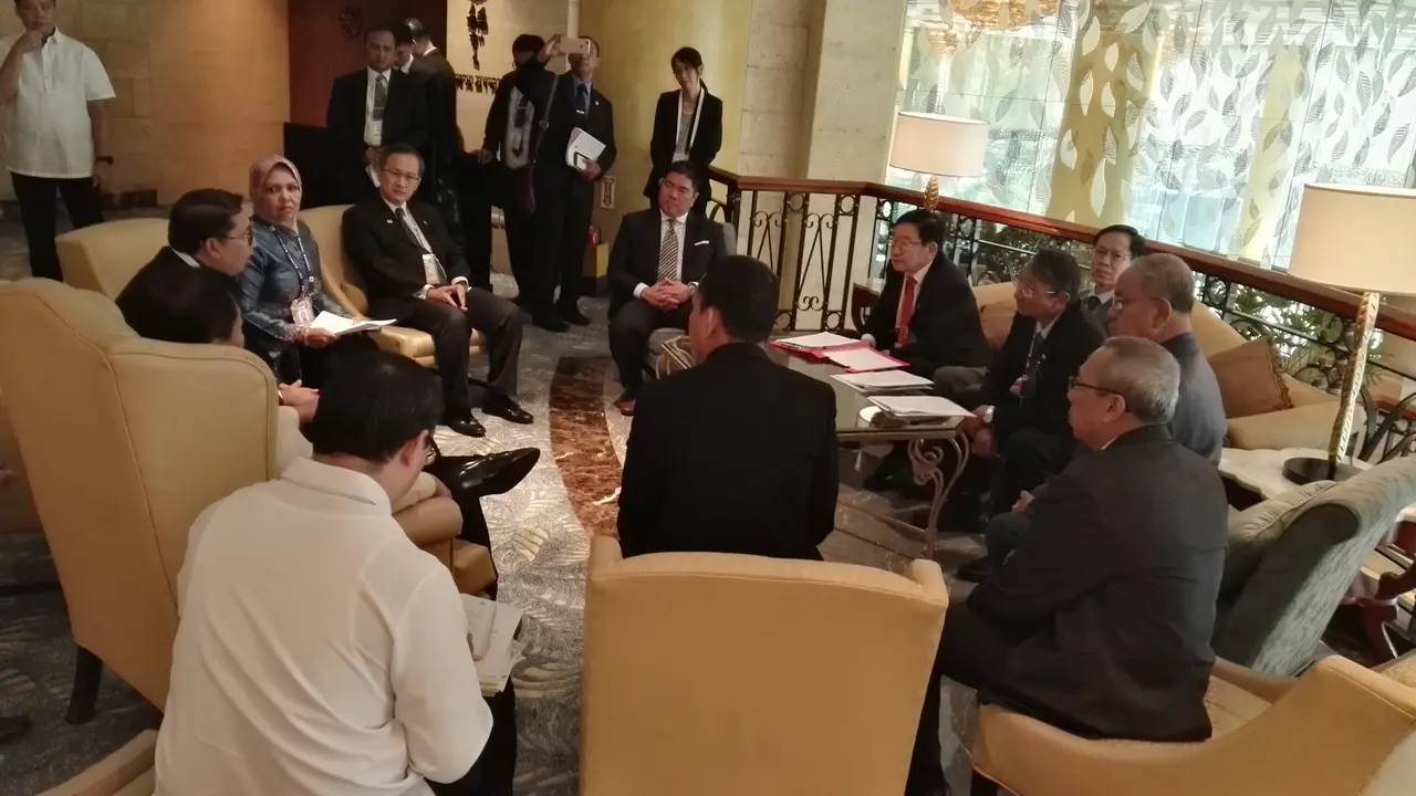 Forum lobi antara delegasi Indonesia dengan Myanmar. (Liputan6.com/Raden Trimutia Hatta)