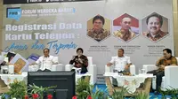 Konferensi pers Kemkominfo di Forum Merdeka Barat soal keamanan data registrasi kartu SIM. Liputan6.com/Agustinus Mario Damar