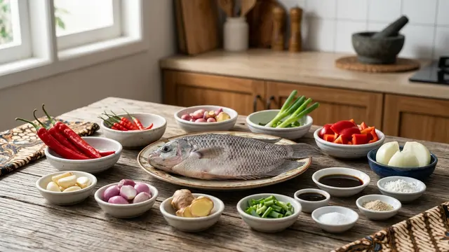 Resep Gurame Siram Bumbu Tiram yang Gurih dan Praktis (AI Generated)