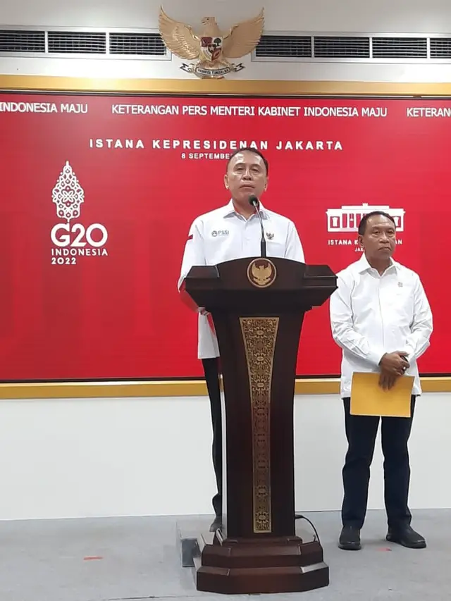 Rapat terbatas Jokowi dengan Ketua PSSI, Mochamad Iriawan dan Menpora Zainudin Amali membahas Piala Dunia U-20 2023.
