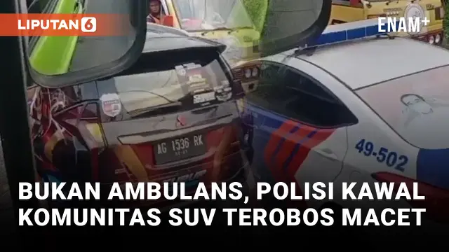 VIDEO: Kawal Komunitas SUV Terobos Kemacetan, Oknum Polisi Dikecam Netizen