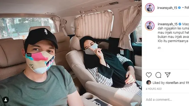 Irwansyah - Zaskia Sungkar (Foto: Instagram/@irwansyah_15)
