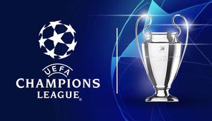 Logo dan Trofi Liga Champions. (Bola.com/Dody Iryawan)