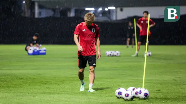 Foto: Langsung Tancap Gas! Jepang Gelar Latihan Perdana Jelang Lawan Timnas Indonesia di Kualifiaksi Piala Dunia 2024