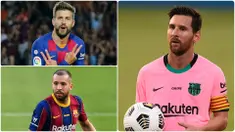 Kedatangan Ronald Koeman membawa perubahan mengejutkan di Barcelona dengan merombak skuadnya secara besar-besaran. Sejumlah pemain tua dilepas Koeman pada bursa transfer musim panas ini. Berikut Lionel Messi dan pemain tertua yang tersisa di Barcelona musim ini. (kolase foto AFP)