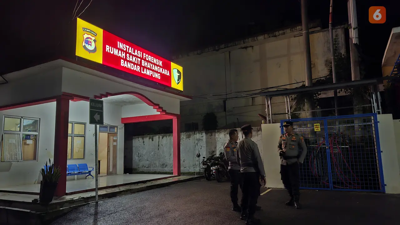 Instalasi Forensik RS Bhayangkara Polda Lampung. Foto : (Liputan6.com/Ardi).
