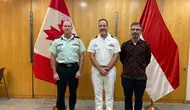 Kapten Colin Matthews mengunjungi Jakarta, Indonesia pada Kamis (28/3/2024) dalam upaya memperkuat implementasi Strategi Indo-Pasifik (Liputan6.com/Teddy Tri Setio Berty).
