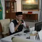 Gubernur Jawa Barat Ridwan Kamil membuka secara virtual pertemuan nasional Masika - ICMI dari Gedung Pakuan Kota Bandung, Sabtu (21/8/2021). (Foto: Biro Adpim Jabar)