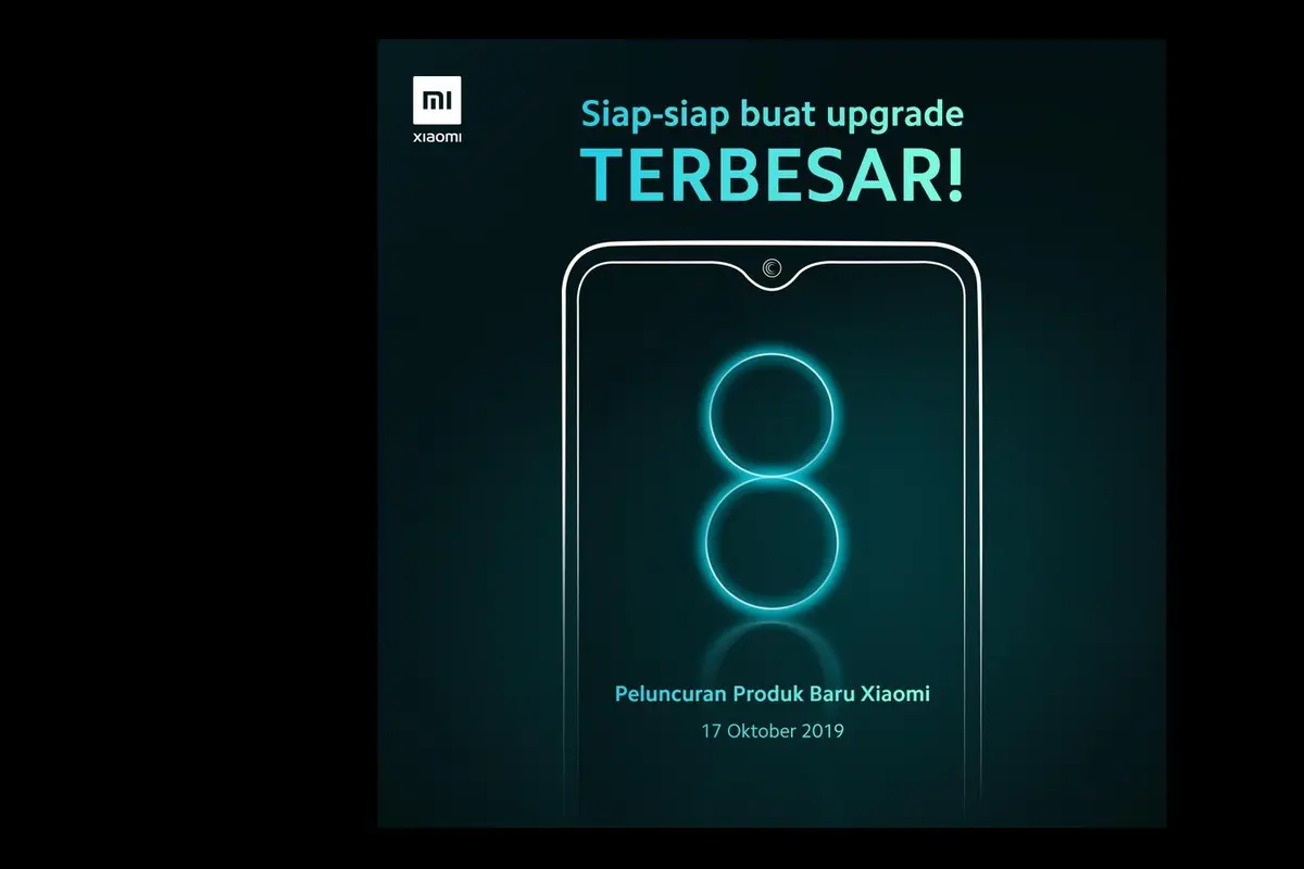Poster peluncuran Redmi Note 8