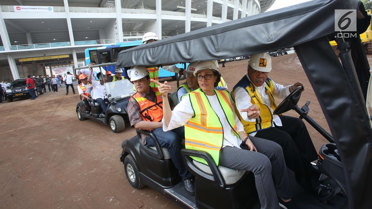Menteri Keuangan Sri Mulyani dan Menteri PUPR Basuki Hadimuljono