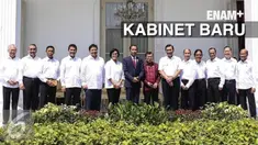 Beberapa wajah baru menghiasi kabinet kerja Jokowi-JK dalam reshuffle kali in