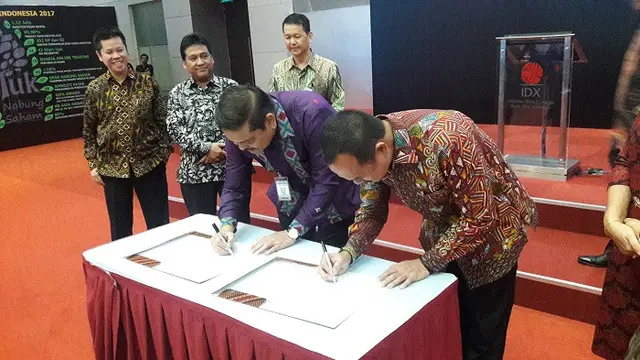Penandatanganan note kesepahaman antara Apindo Sumatrea Utara (Sumut) dengan BEI