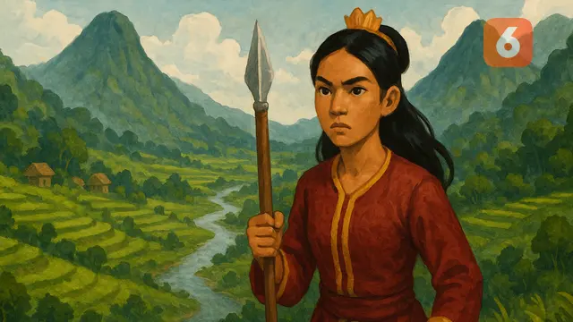 Ilustrasi Cerita Rakyat Pendek: Sabai nan Aluih (generated with AI)
