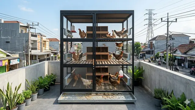 Desain Kandang Ayam Ala Urban Farming