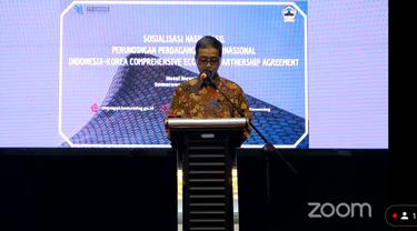 Kementerian Perdagangan (Kemendag) melakukan sosialisasi hasil perundingan Indonesia–Korea Comprehensive  Economic  Partnership  Agreement (IK-CEPA)
