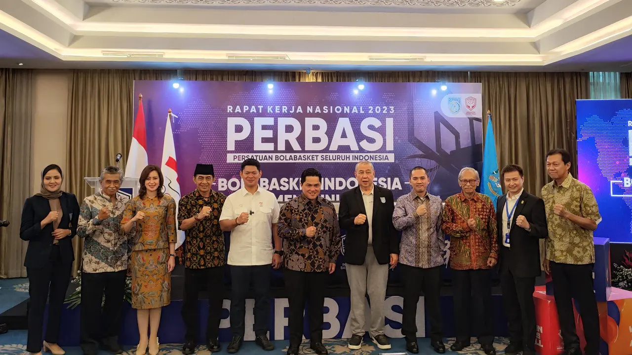 Erick Thohir menghadiri Rakernas Perbasi 2023