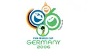 Logo Piala Dunia 2006 di Jerman. Kartun wajah yang sedang tertawa merupakan simbol dari angka 06 yang berarti 2006. Hitam, merah dan kuning mewakili bendera Jerman (Istimewa)