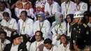 Debat perdana diikuti oleh tiga calon presiden, Anies Baswedan, Prabowo Subianto dan Ganjar Pranowo. (Liputan6.com/Faizal Fanani)