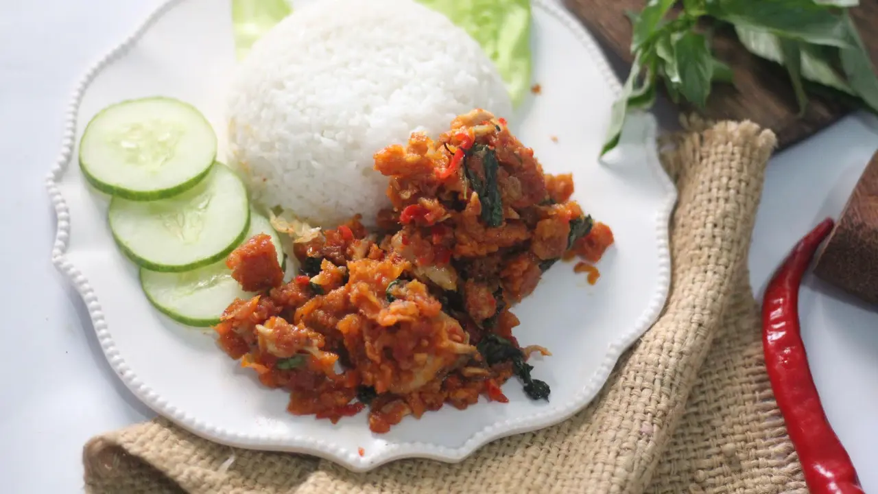 ayam geprek pedas
