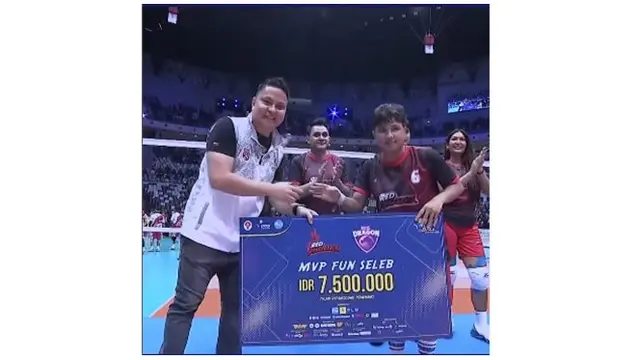 9 Potret Aksi Jirayut di Laga Pembuka Fun Volley Ball 2024, Jadi MVP