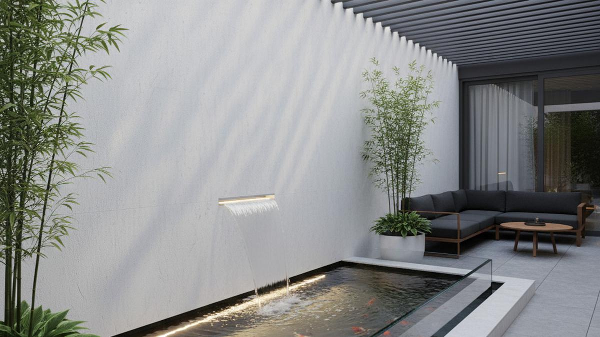 7 Model Kolam Ikan Mini dengan Air Mancur di Teras Rumah, Bikin Suasana Lebih Asri