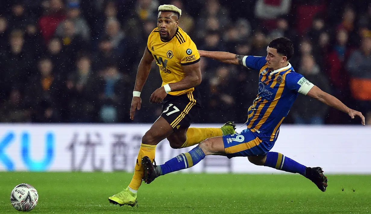 2. Adama Traore (Wolverhampton) - Rating lari 96 di FIFA 20. (AFP/Oli Scarff)
