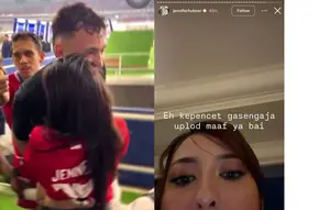Ucapkan Selamat Kepada Sang Kekasih, Baila Fauri Peluk Ivar Jenner Usai Pertandingan