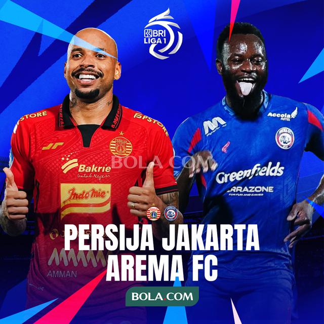 BRI Liga 1 - Persija Jakarta Vs Arema FC - Gustavo Almeida Vs Charles Lokolingoy