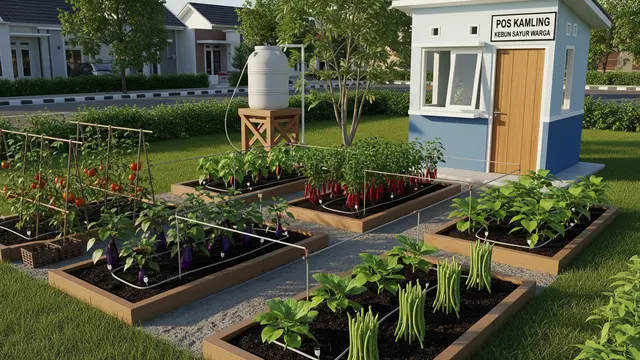 Ide Kebun Sayur Mini di Pos Kamling/Gemini AI