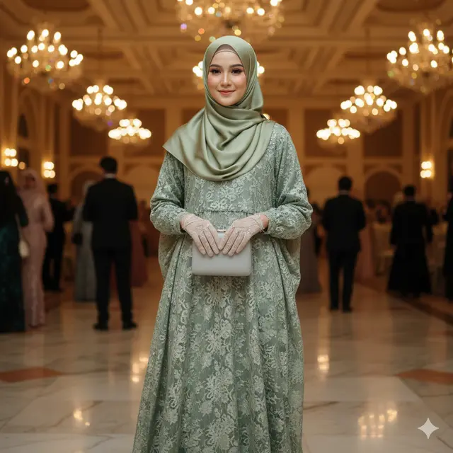 7 Model Dress Brokat Panjang, Anggun dan Elegan untuk Berbagai Acara di 2025