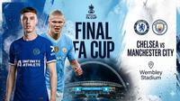 Duel Chelsea vs Manchester City di final Piala FA 2025/2026. (Bola.com/Generated AI/Benediktus Gerendo Pradigdo)