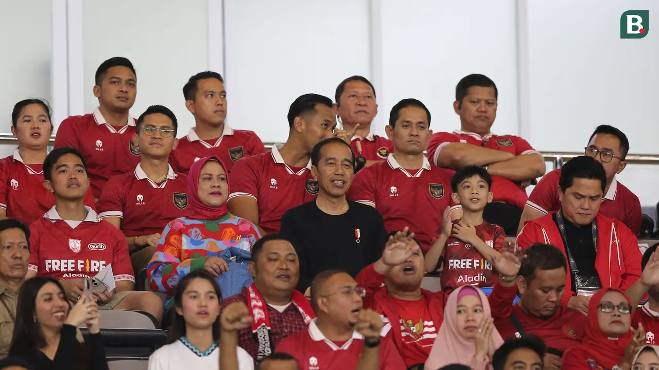 Presiden Jokowi Hadir di Laga Timnas Indonesia U-23 melawan Timnas Turkmenistan U-23