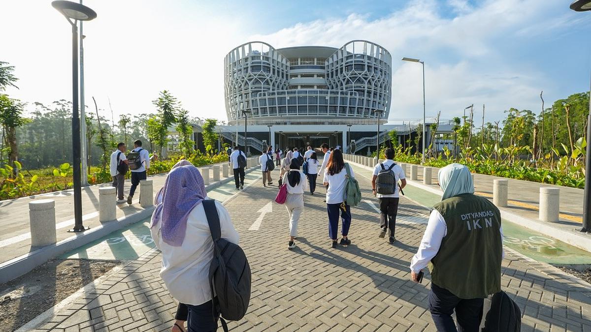 Potret ASN Mulai Ngantor di IKN Hari Ini 3 Maret 2025