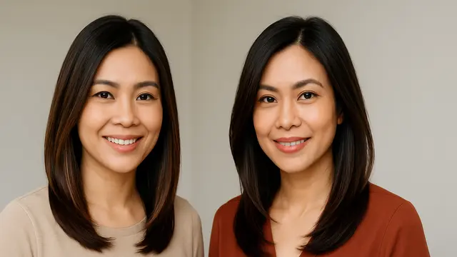 Model Bob dan Lob Potongan Rambut Modern untuk Ibu-ibu Stylish di 2025/AI