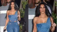 Kim Kardashian memakai korset denim. (dok.Instagram @ilovekimdaily/https://www.instagram.com/p/Bub6h-KhGKa/Henry