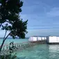 Salah satu resort di Pulau Maratua yang diduga menyalahi Peraturan Menteri Kelautan dan Perikanan.