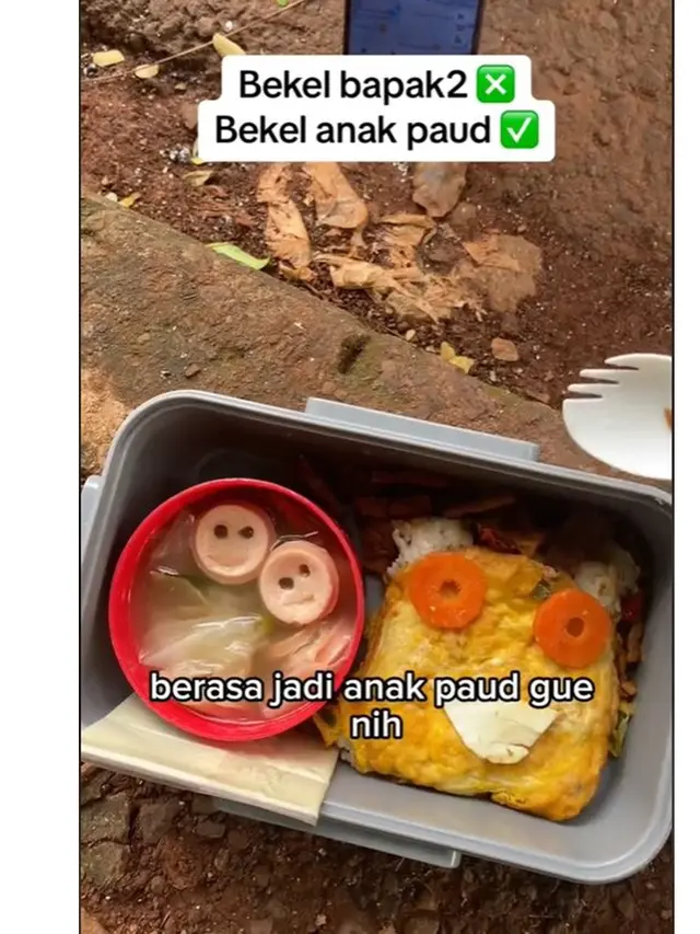 Viral Driver Ojol Bawa Makan dari Rumah Bak Bekal Anak TK, 6 Potretnya Unik