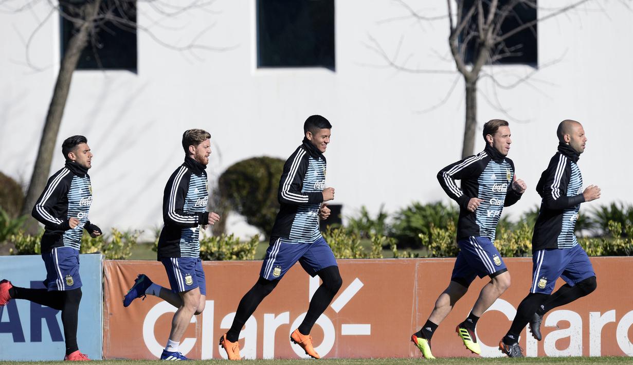 FOTO: Lionel Messi Mulai Latihan bersama Timnas Argentina