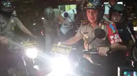 Kapolda Metro Jaya memantau keamanan Ibu Kota dengan sepeda motor. (Liputan6.com/Hanz Jimenez Salim)