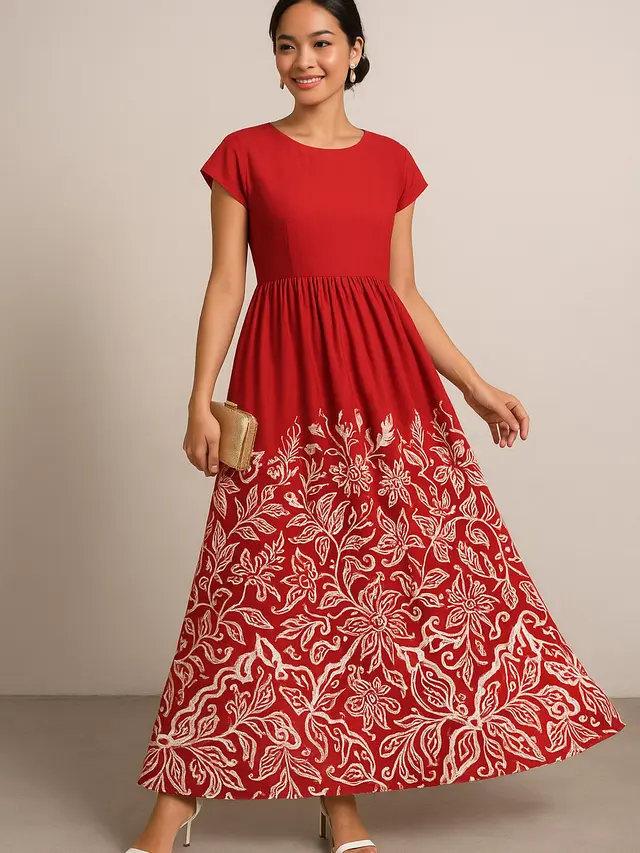 Ide Dress Batik Tema HUT RI 17 Agustus