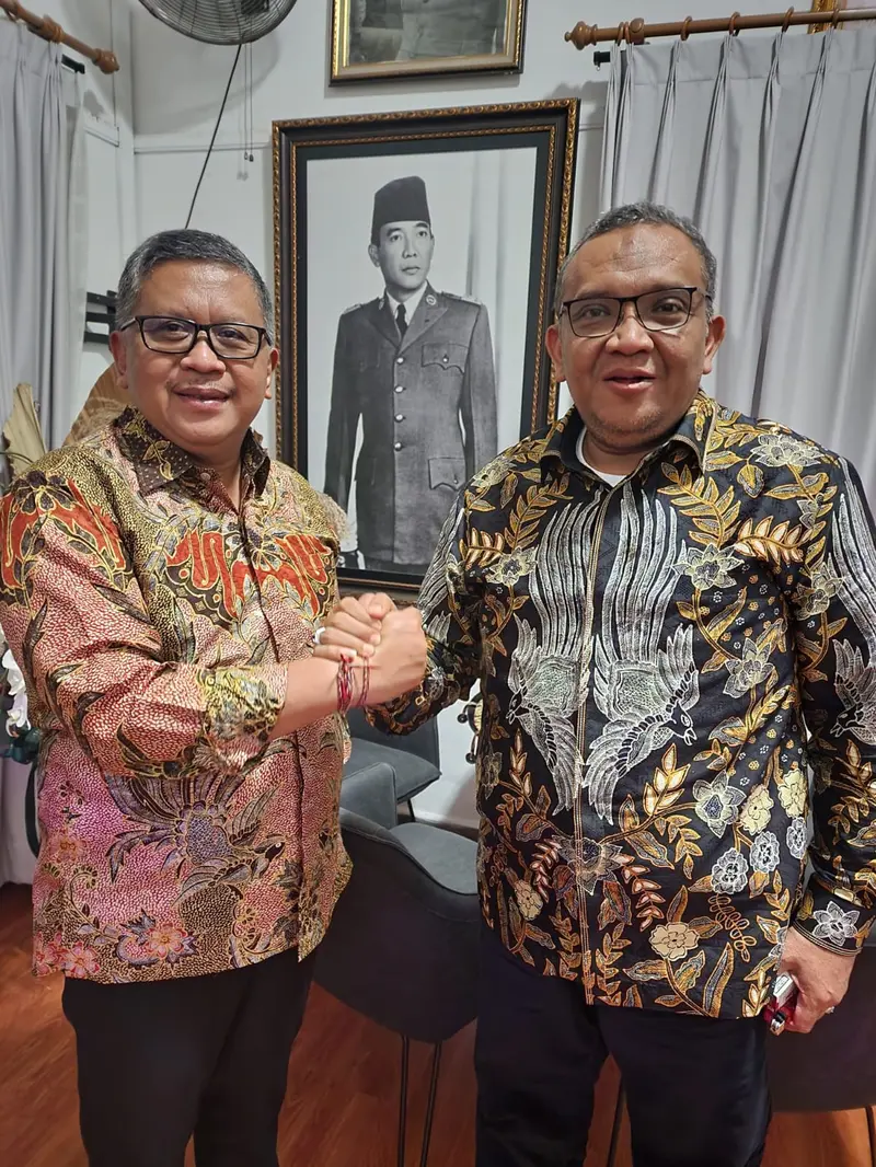 Sekjen PDIP Hasto Kristiyanto dan Sekjen Partai Bulan Bintang Afriansyah Noor, melakukan pertemuan tertutup di sekitar kawasan Menteng, Jakarta Pusat pada Rabu (25/1/2023) malam.