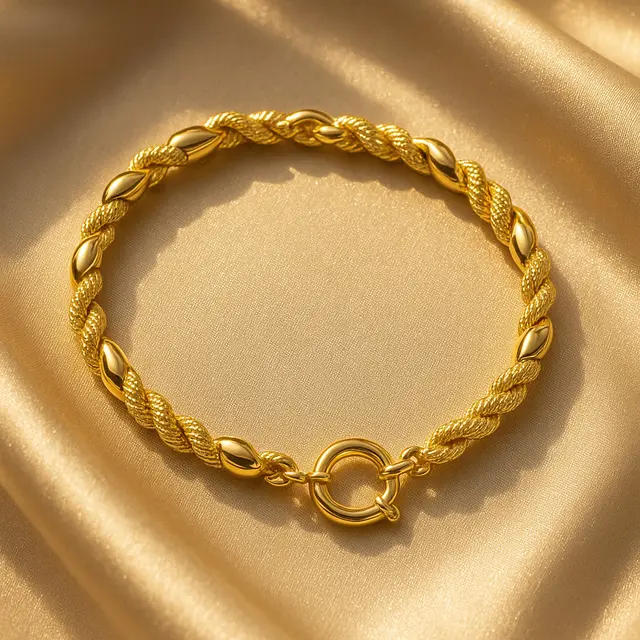 Model Gelang Emas Tali 10 Gram