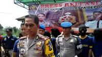 Polresta Depok bekuk sindikat curanmor (Liputan6.com/Danu Saputra)