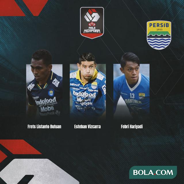 Piala Menpora - Persib Bandung, Frets Listanto Butuan, Esteban Vizcarra, Febri Hariyadi