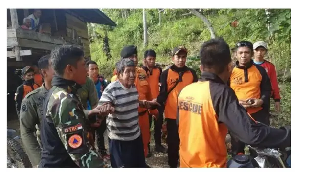 Lahedding, korban Kalimpau sesaat setelah ditemukan (Fauzan/Liputan6.com)