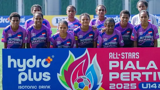 Papua All Strs di Piala Pertiwi All Stars 2025